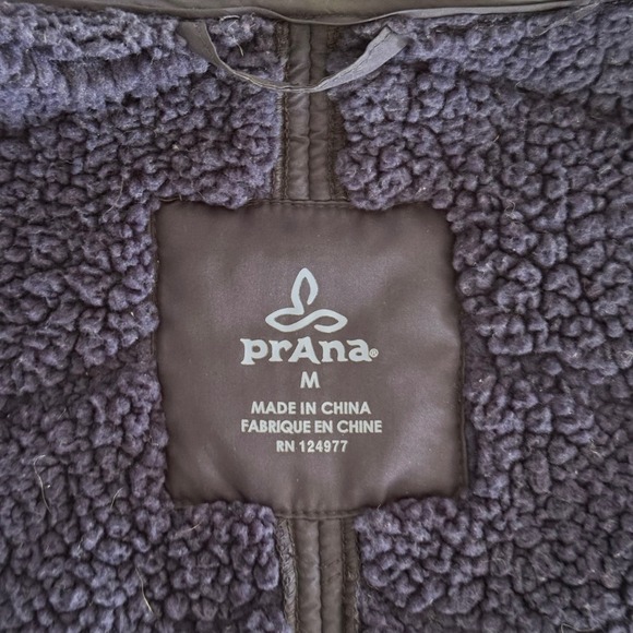 PrAna Women's Size M Navy Blue Diva Moto Mixed Materials Sweater Vest - Picture 4 of 12